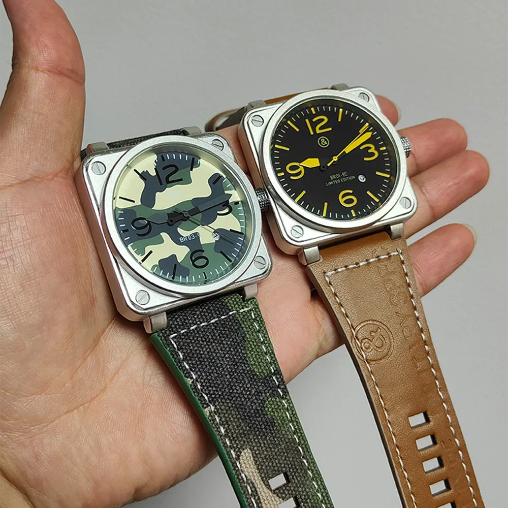 

Изысканные оригинальные брендовые часы для мужчин: высококачественные квадратные автоматические механические часы для бизнеса и спорта, мужские часы класса ААА