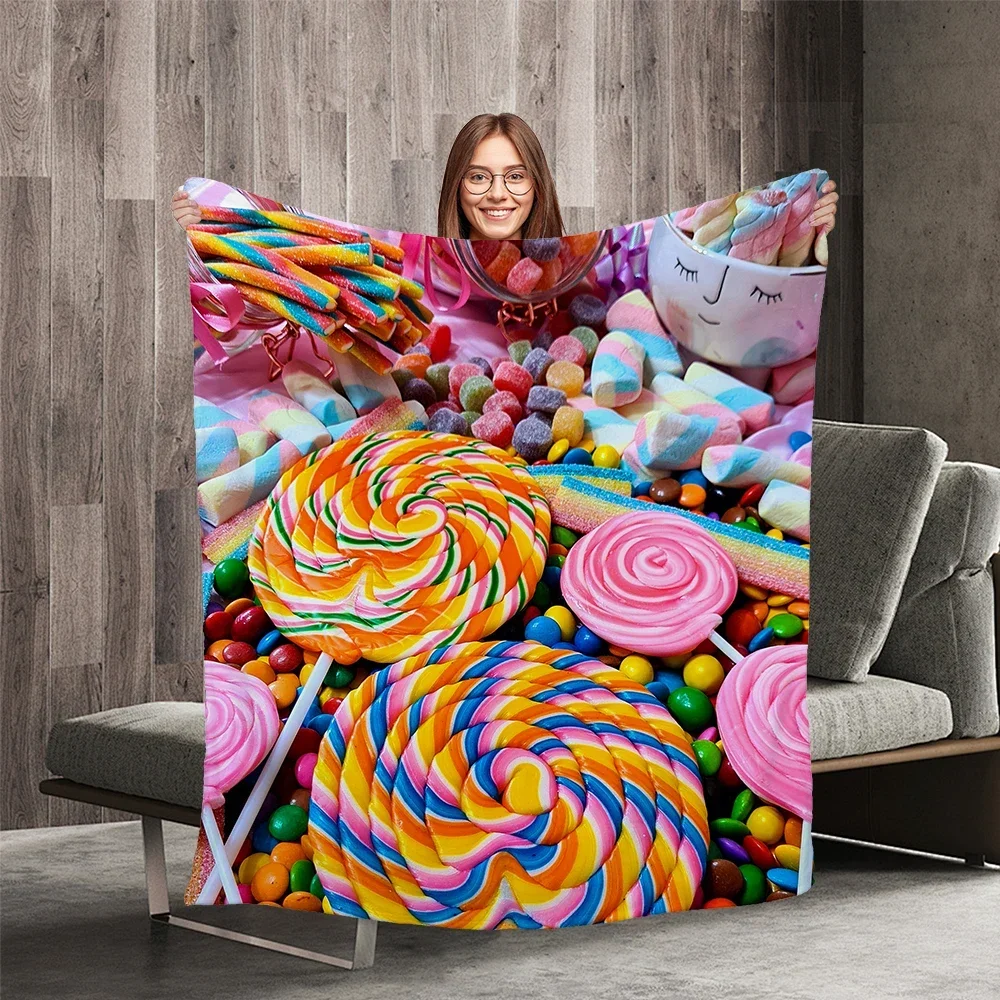 

3d Printed Blanket Dollhouse Cute Anime Blanket Gabby's Children's Warm Blanket Framine Soft Home for Children Birthday Gift