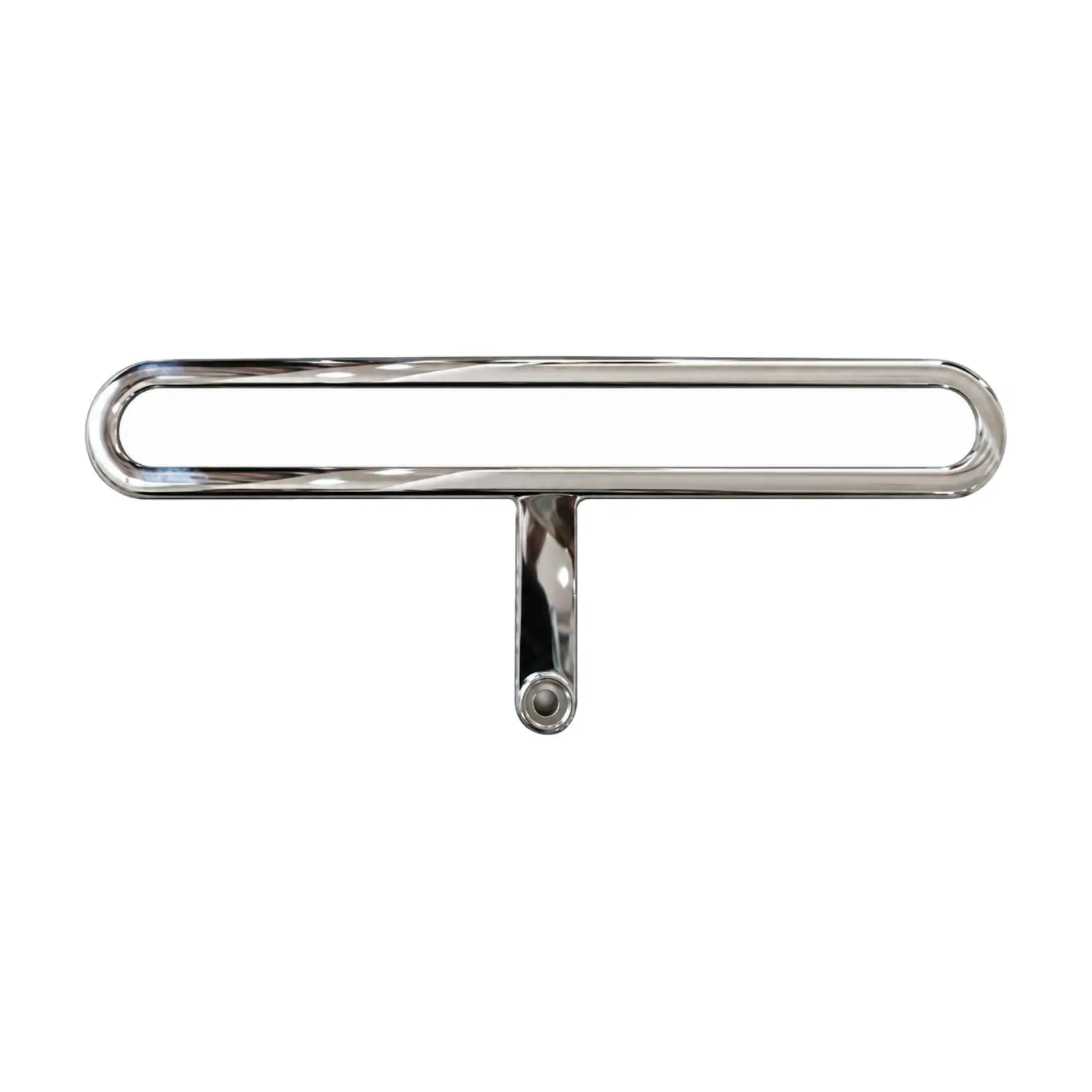 Stainless Steel Tie Rack Display Holder with Circular Mounting Hole for Boutique Suit Shop Organizer