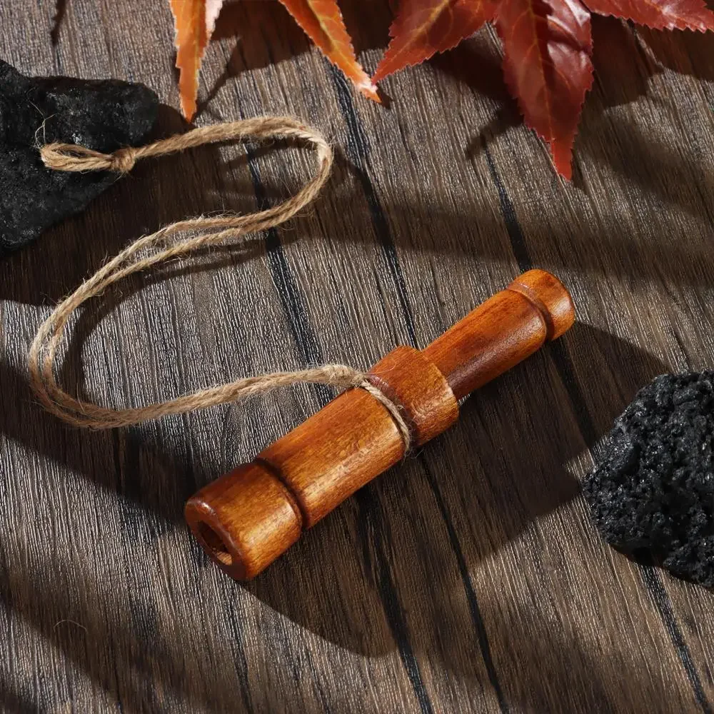 Outdoor Hunting Whistle Decoy Imitate Pheasant Duck Call Voice Call Bird Goose Voice Trap Brown Oak Wooden Whistle Drop Ship