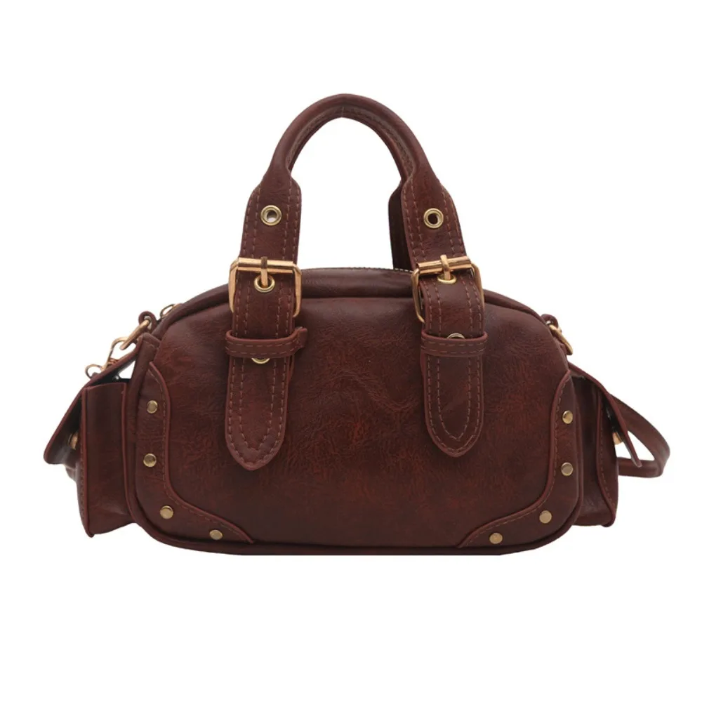 

Trend Y2K Retro Rivet Shoulder Bag Spicy Girl Fashion Vintage Underarm Bag Pu Leather Handbag Crossbody Bags Girls