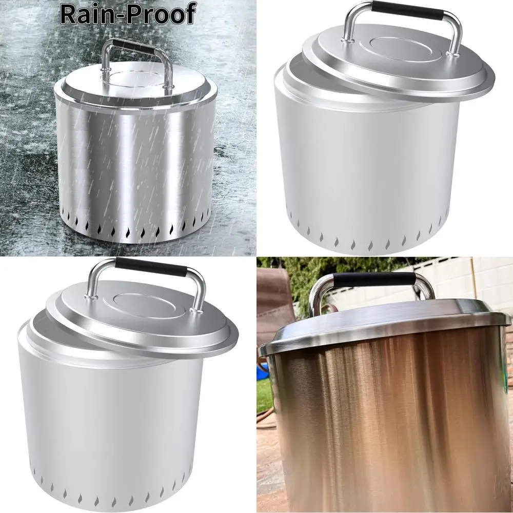 

Портативная крышка для костра 19,5 с термостойкой ручкой для уличной дровяной печи и кемпинговой печи