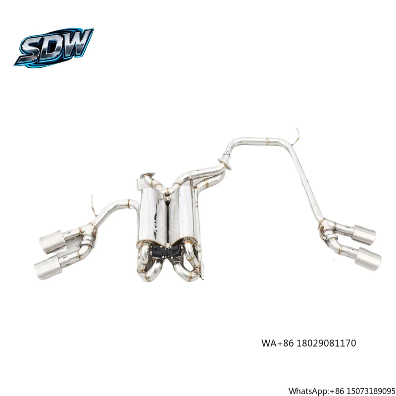 Stainless Steel Catback Exhaust with Valve Control for  LX570 RX300 RX330 NX300h ES250 ES300h IS250 IS300 LC500 RC350