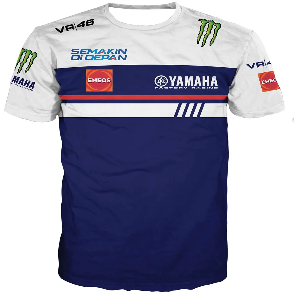MOTO GP Yamaha racing T-shirts, summer quick-drying motorcycle off-road riding short-sleeved, breathable sportswear. - Image 3