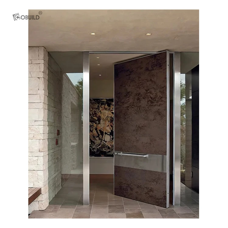 European standard outdoor main entrance door design simple wooden front door