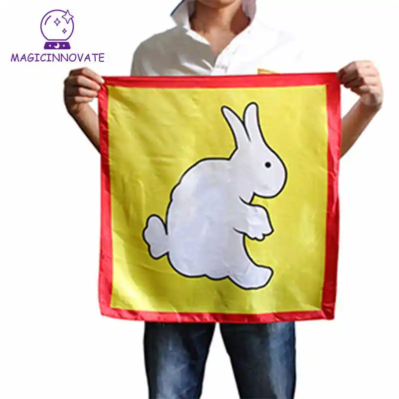 Magic Cloth Change Color Silk Scarf Rabbit To Duck Tricks For Stage Close Up Props Gift For Kid