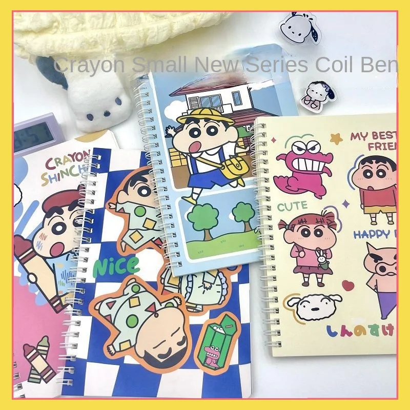 

Crayon Shin chan series high aesthetic A5 coil notebook cartoon notebook diary ins cute horizontal line notebook durable