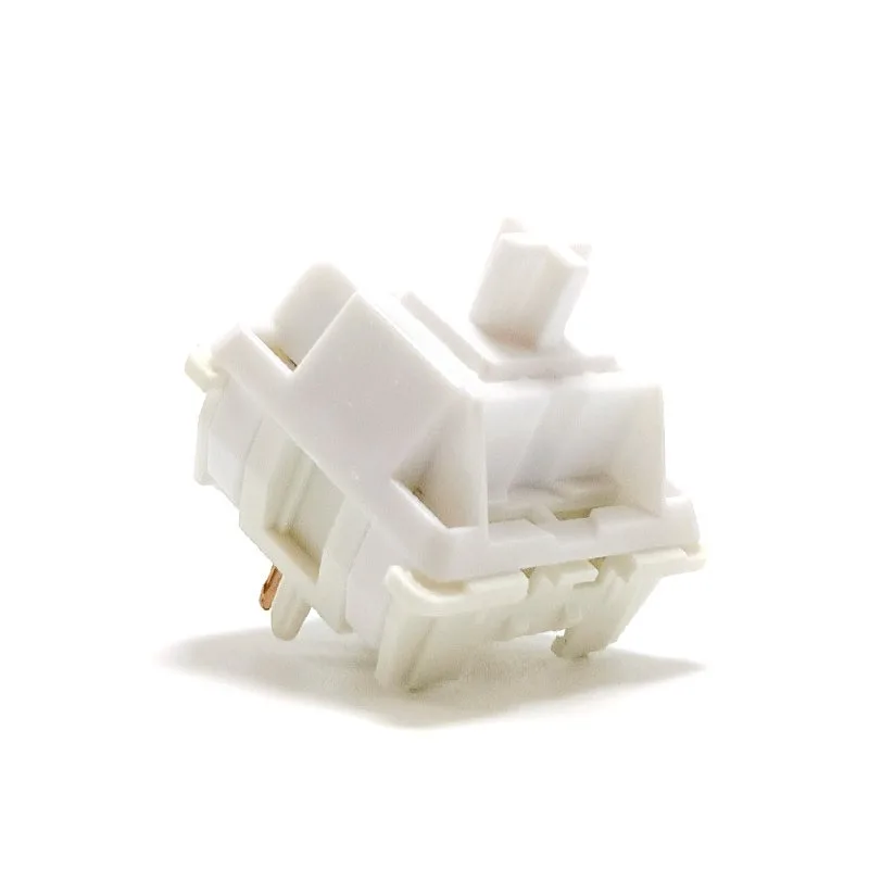 White Jade V3 Linear Switch Customized Pebble Tone HIFI Five Pin 42g Trigger Ergonomics Electronic Machine Keyboard Accessories