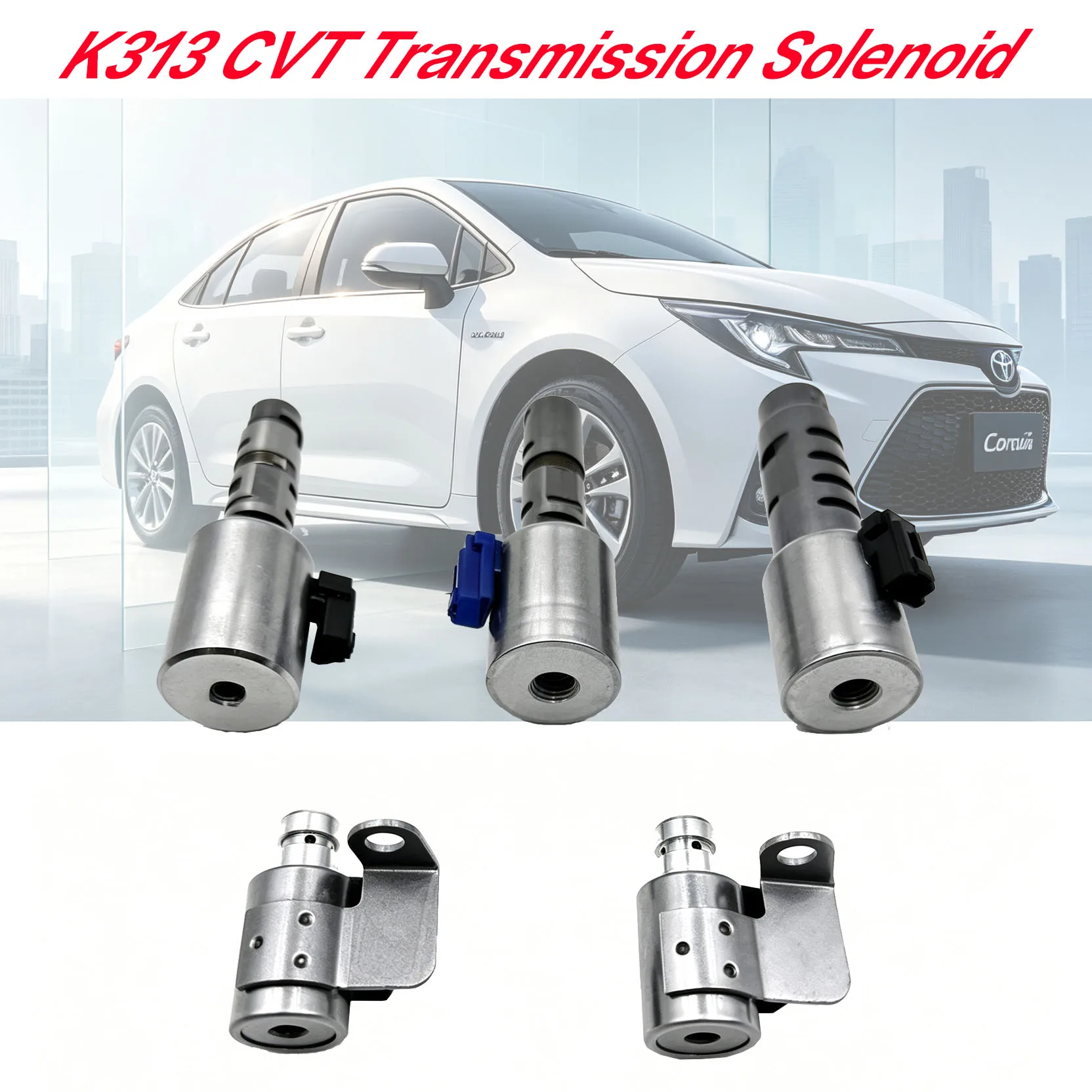 5PCS K313 Transmission Solenoid Valve For Toyota Corolla Auris C-HR Yaris 2013-2025 1.8L 2.0L