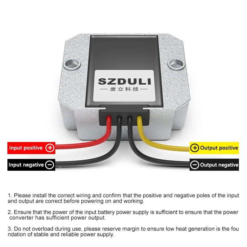 24V to 48V DC power converter 12V to 36V 48V 53V 60V boost module onboard monitoring switch power supply