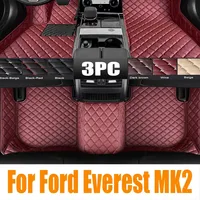 Car Special Rear Trunk Mat for Ford Everest MK2 U375 2016~2022 TPE Luggage Waterproof Pad Carpet Liner Tray Cover Accessories