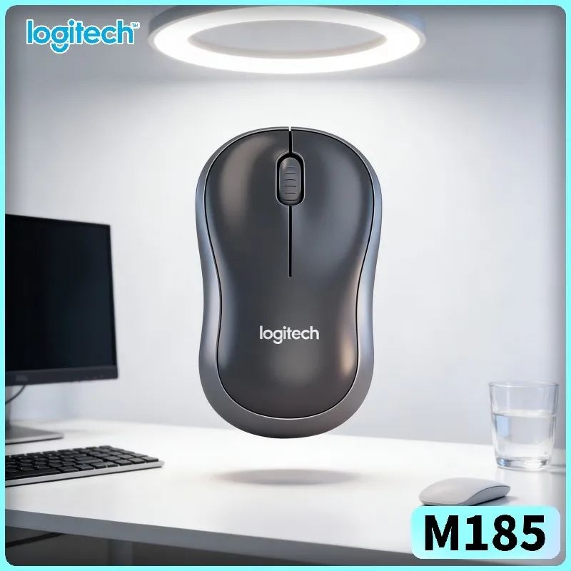 

Оптическая мышь Logitech M185 для настольных ПК, 1000 DPI, точное управление, наноприемник 2,4 ГГц, дальность действия 10 м, функция автоматического перехода в спящий режим