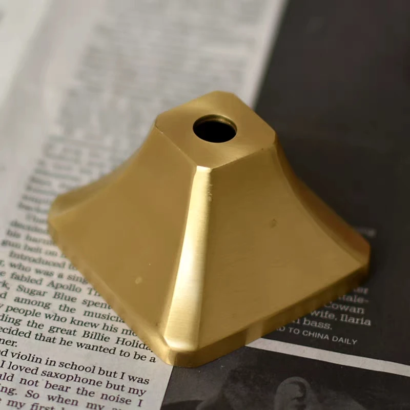 Vintage European Ceramic & Glass Table Lamp Parts: Octagonal Copper Covers, Brass Hexagonal Die-Cast & Round Lamp Finials