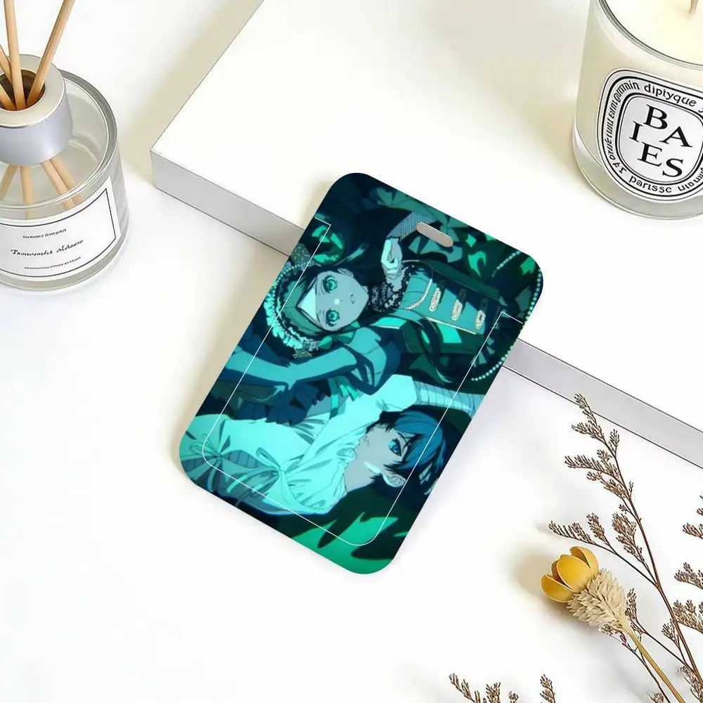Black Butler Emerald Witch Arc Anime ID Card Holder Lanyard Covers Women Men Work Permit Holder Students Kids Bus Cards Case - view 5