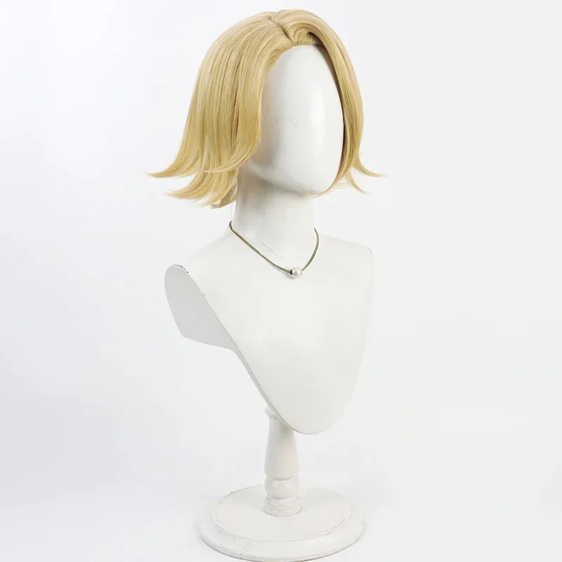 2025 aaa Anime Tougen Anki Kuina Sazanami Cosplay peluca 30cm corto marrón claro pelo sintético resistente al calor para mujeres niñas fiesta