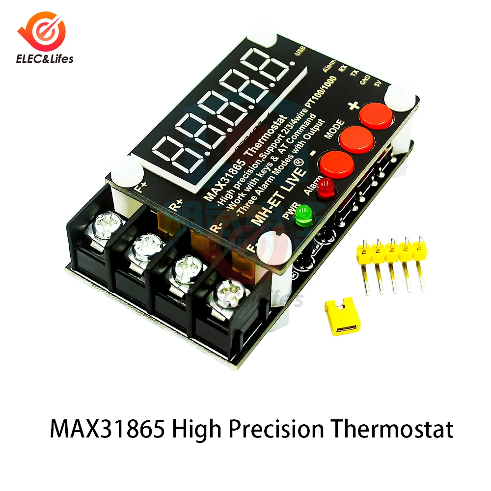 MAX31865 High Precision Isolated Temperature Collector Module PT100 Serial Port Output Upper Computer Software Debugging