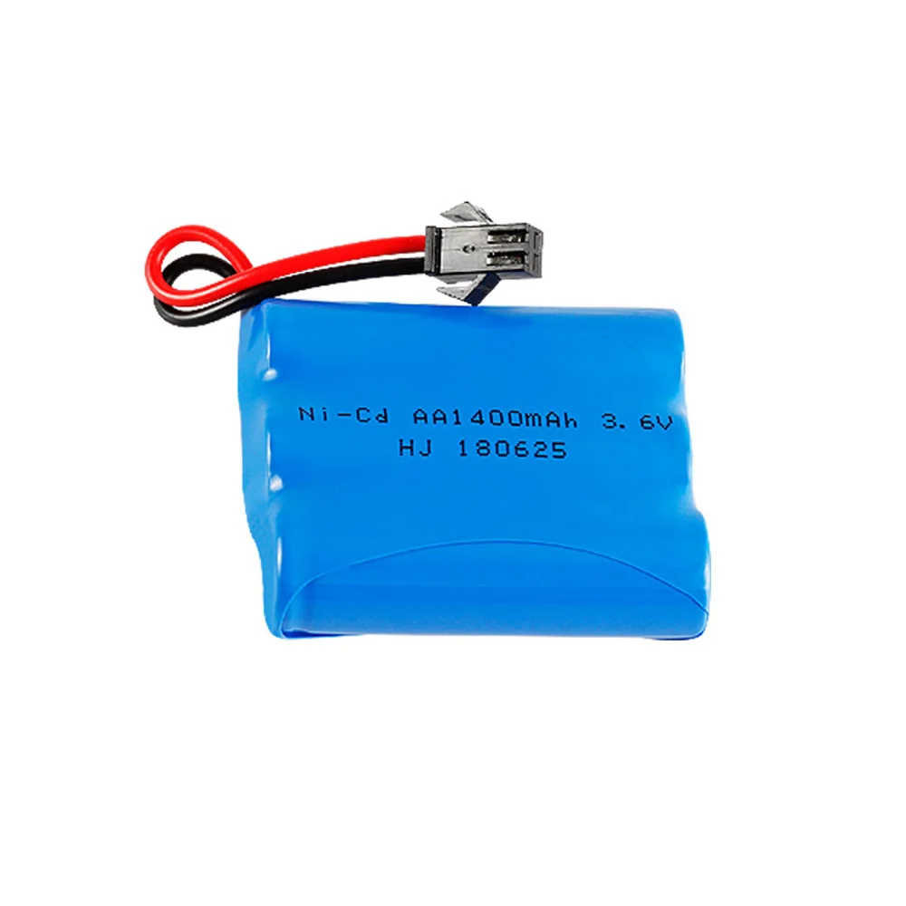 バッテリーパック5個3.6v,1400mah,ni-cd,aa 3.6v,1400mah,rc玩具,車,ボート,戦車,トラック,電車,smプラグモデル用