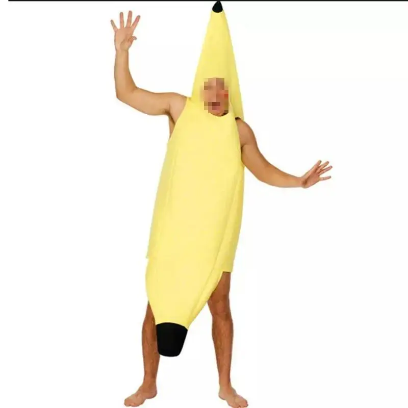 زي موز إبداعي للهالوين، ملابس أداء مصنوعة من مواد مركبة، سهلة الاستخدام، زي مسرحي عرقي للنساء