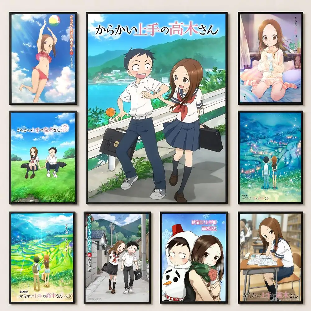 anime Teasing Master Takagi-san Poster HD Poster Warm Home Decoration Suitable for Bedroom and Living Room Gifts Giving