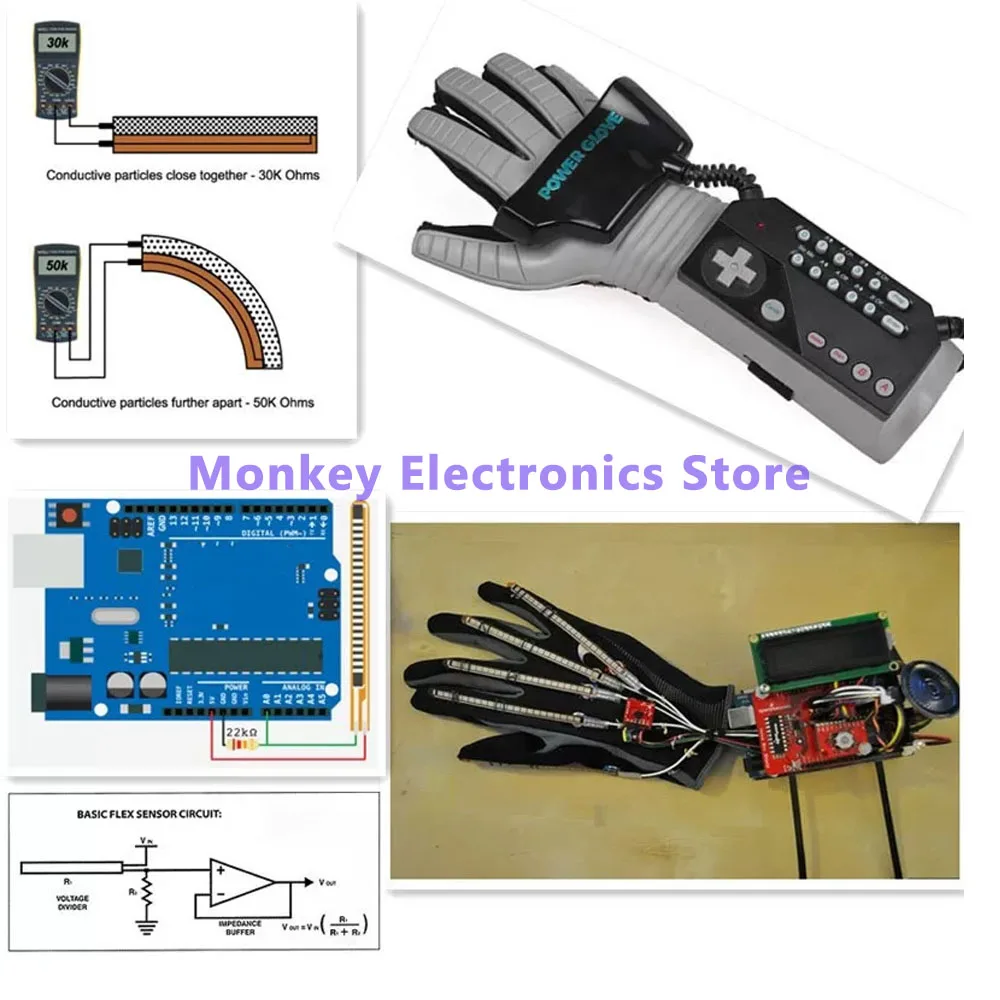 Flex Sensor 2.2/4.5 Czujnik zginania Robotyczna rękawica elektroniczna Pojedyncza oryginalna importowana w magazynie — zdjęcie produktu 3