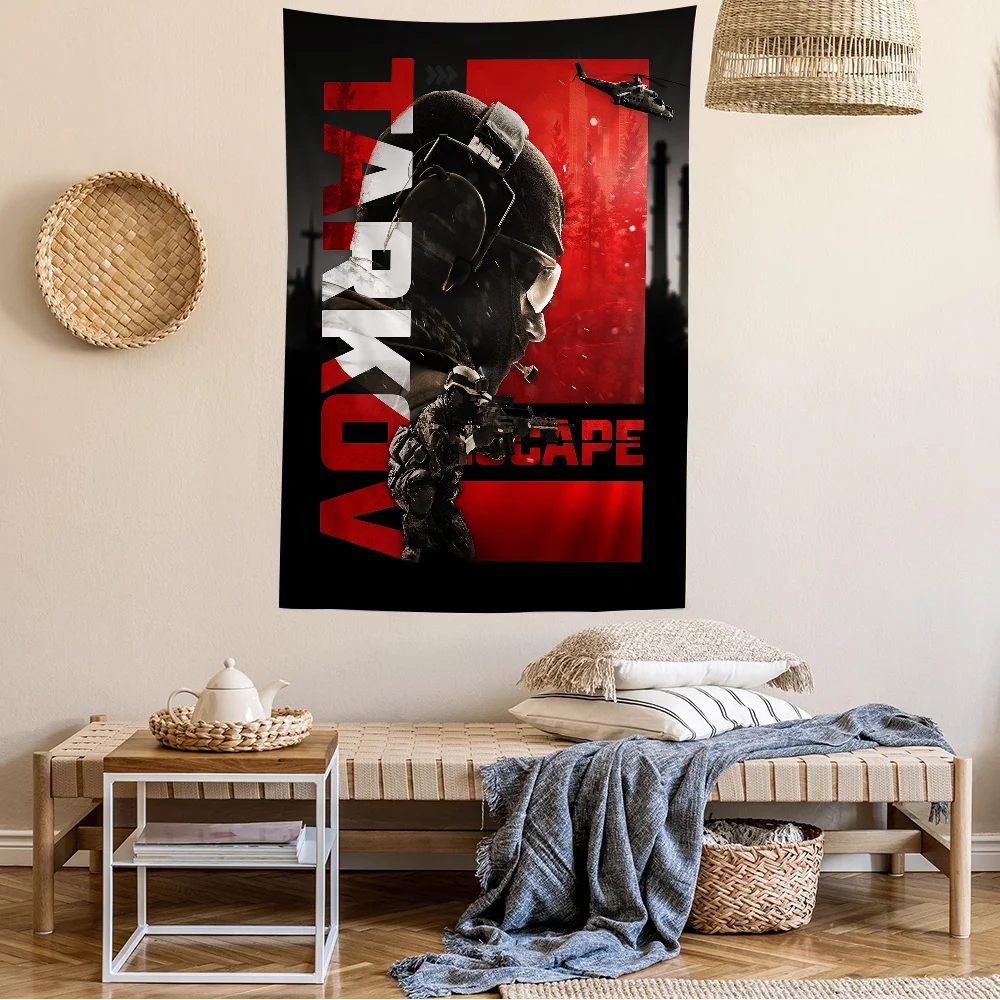 الهروب من نسيج تاركوف ، الطباعة الفنية ، نسيج الجدار الياباني ، تعليق الأنمي ، ديكور المنزل