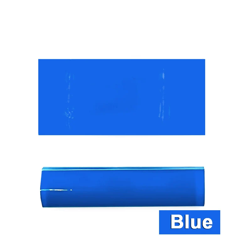 100 pcs/lot Battery Wrap Sleeve Heat Shrink Shrinkable Tube Insulated Battery Skin Blue PVC 21700 Protector Cover Pipe