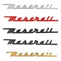 Car Trunk Rear Tailgate Nameplate Letter Logo Emblem Badges Sticker For Maserati Ghibli Q4 GTS Granturismo Quattroporte Levante