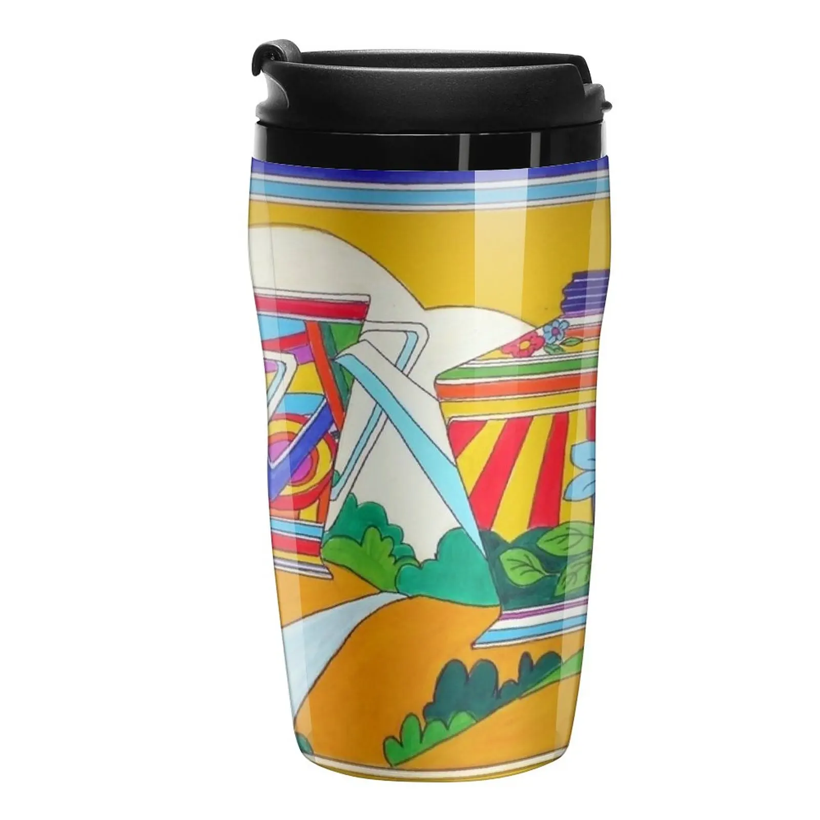 

New A Clarice Cliff Tea-Party Travel Coffee Mug Cute And Different Cups Coffee Cups Sets