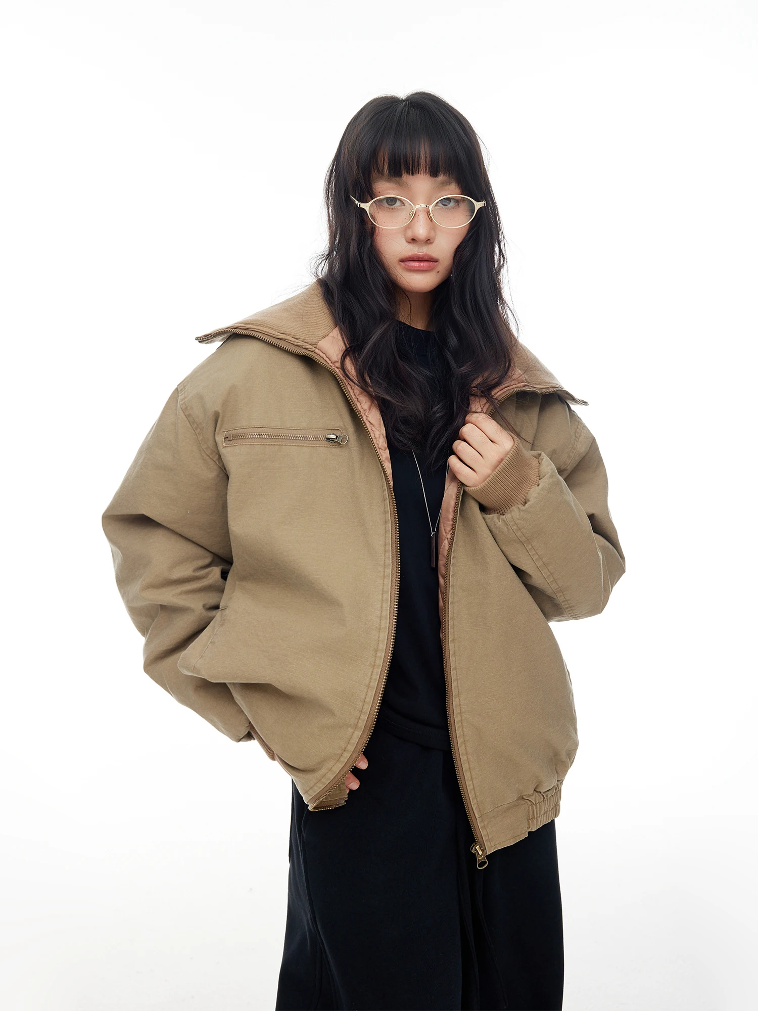 

Ретро-куртка в стиле пэчворк с воротником-стойкой, женская свободная теплая хлопковая куртка в винтажном стиле, уличная зимняя верхняя одежда