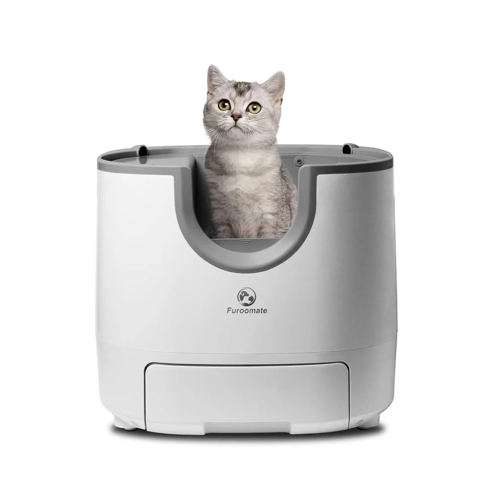 Furoomate Smart Cat Litter Box Automatische zelfreinigende 11L huisdierentoilet kattenbak met grote capaciteit