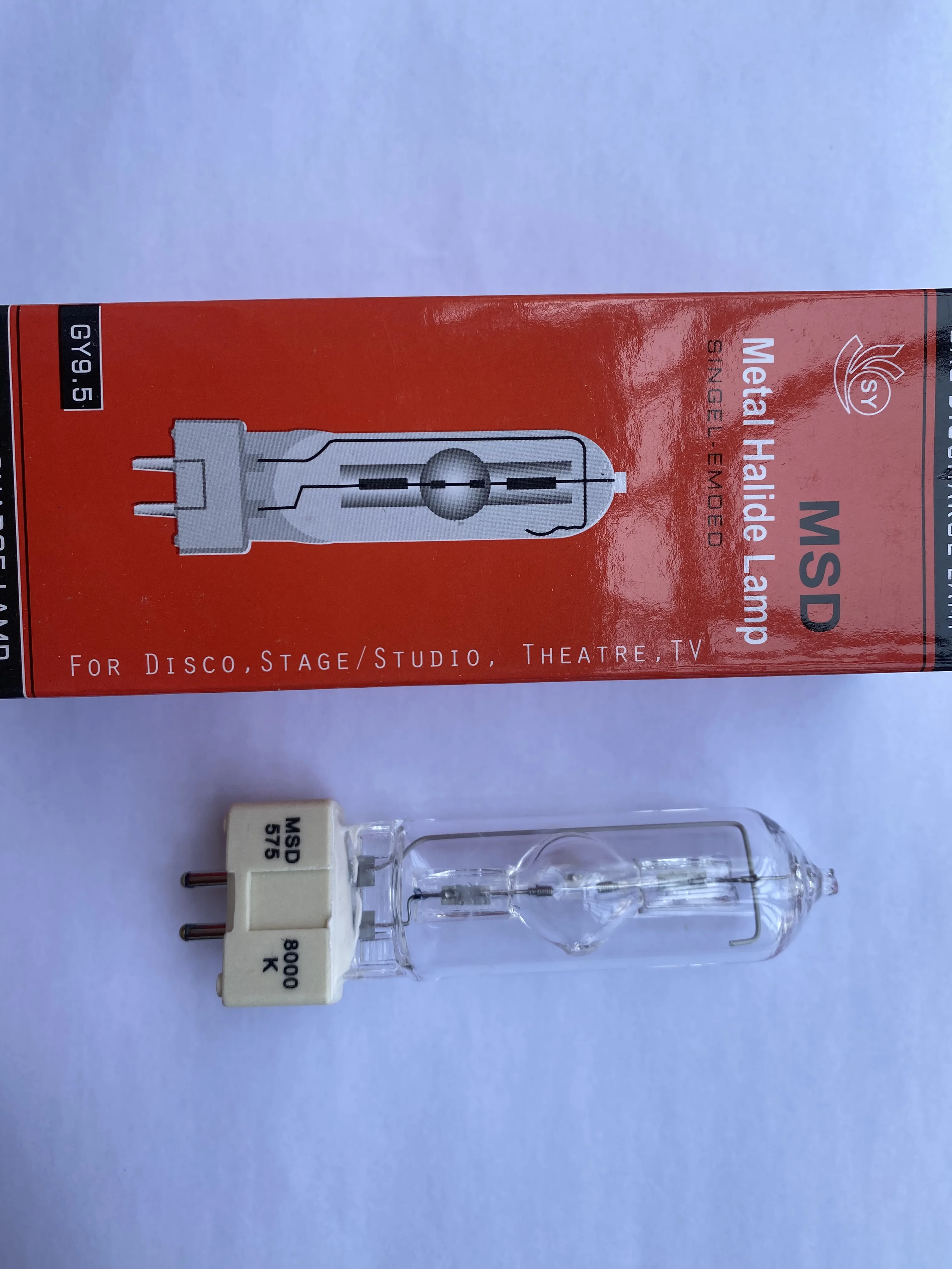 2024 Metal Halide Bulb MSR 575/2 MSD575 Stage Lamp GX9.5 575W