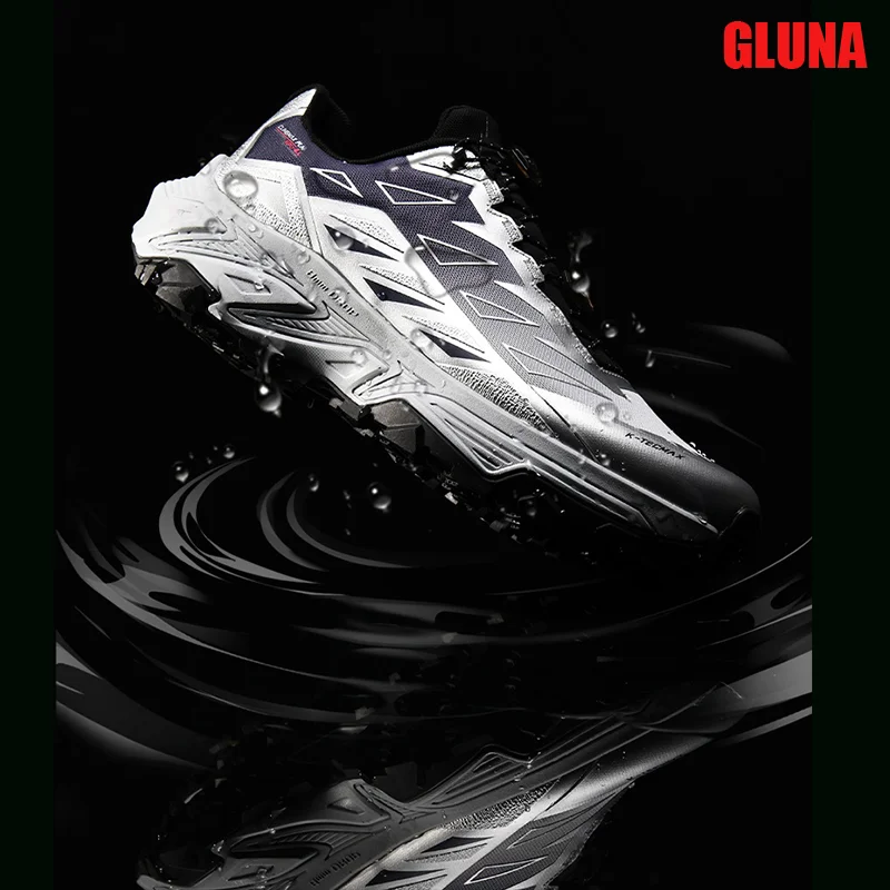 GLUNA89569-2 Off-Road Running Shoes  Men's And Women's Breathable Waterproof Anti Slip Hiking Shoes Outdoor Camping Shoes