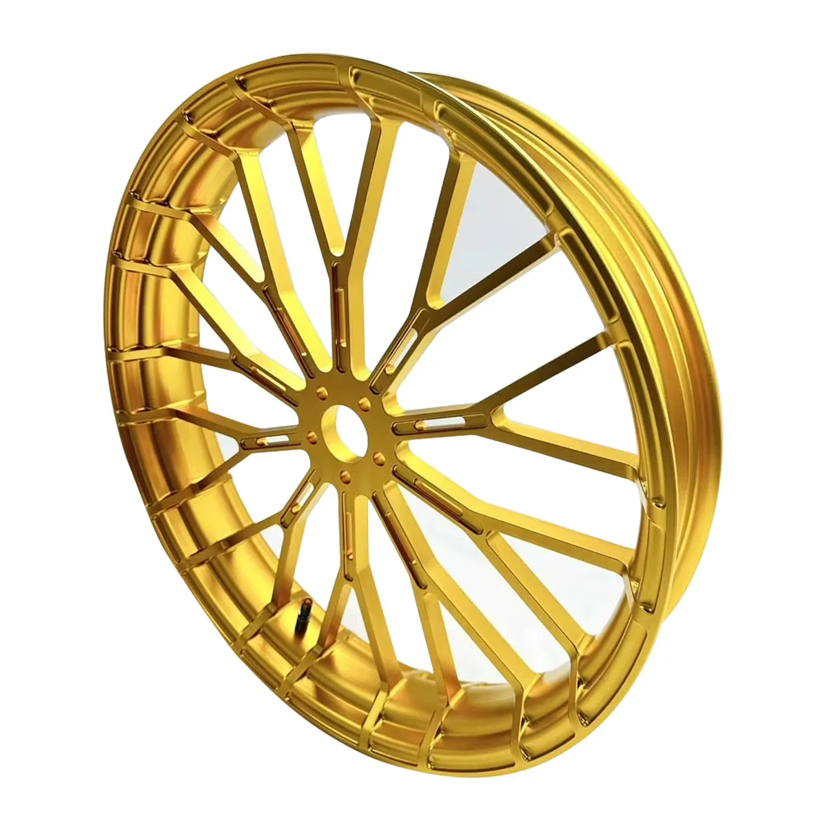 Gold Aluminum Alloy Wheel Accessories Front Rear Compatible for Harley 08-later FLSTF FLSTFB FLSTFBS Motorcycles Motorcycle