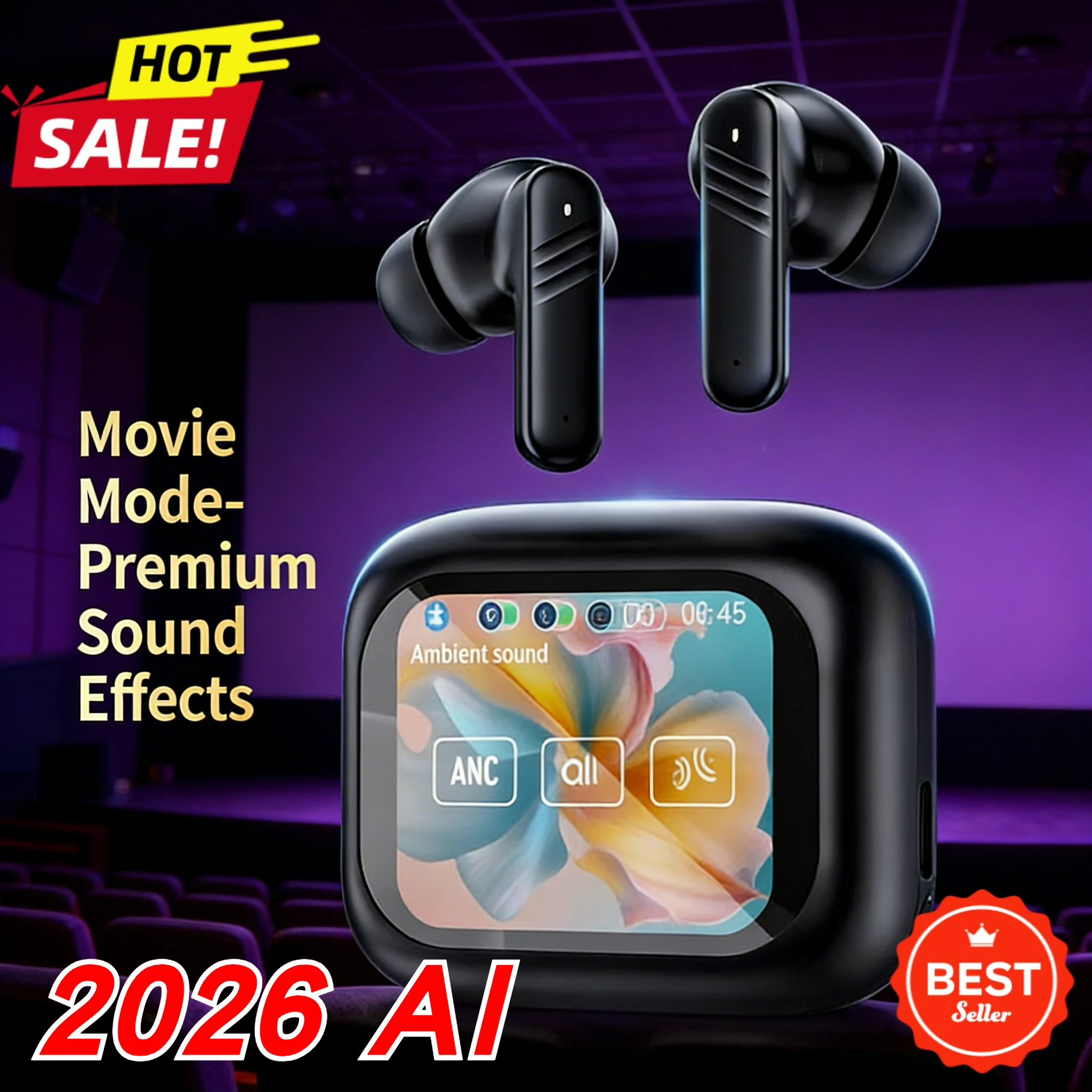 

2026 Professional ANC High Quality Earbuds AI Translator 100 Languages 0.06s Low Latency Fast Charge for Music Game Movie
