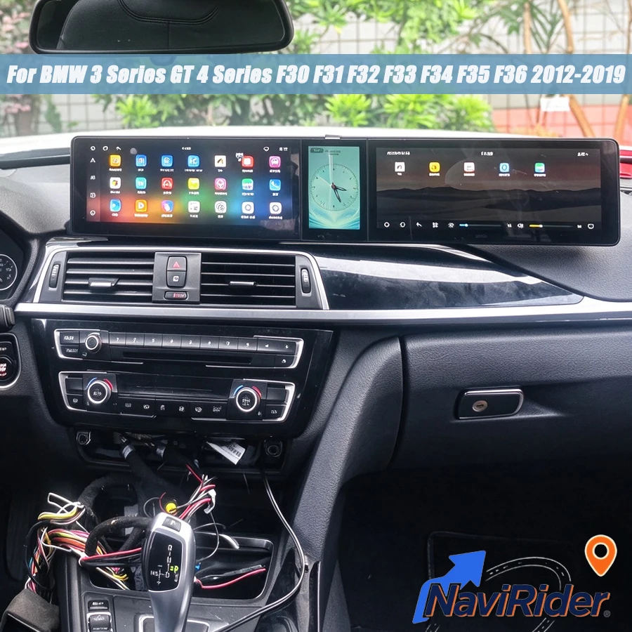 Android Triple Screen For BMW 3 Series GT 4 Series F30 F31 F32 F33 F34 F35 F36 2012-2019 Auto CarPlay Car Mutimedia Player GPS