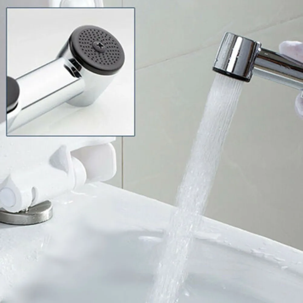 Toilet Bidet Handheld Douche Spray Nozzle ABS Hygienic Shower Head Hose Bracket Self Cleaning Shower Head Hand Faucet