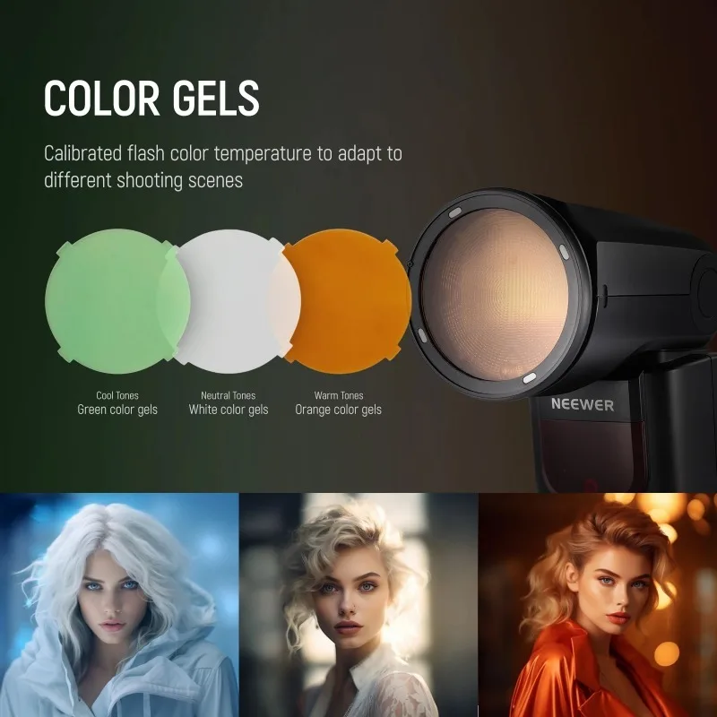 

CRM2 Magnetic Accessories Kit for Round Head Flash Z1-C Z1-N Z1-S Z2-C Z2-N Z2-S Compatible with Godox V1 Speedlites