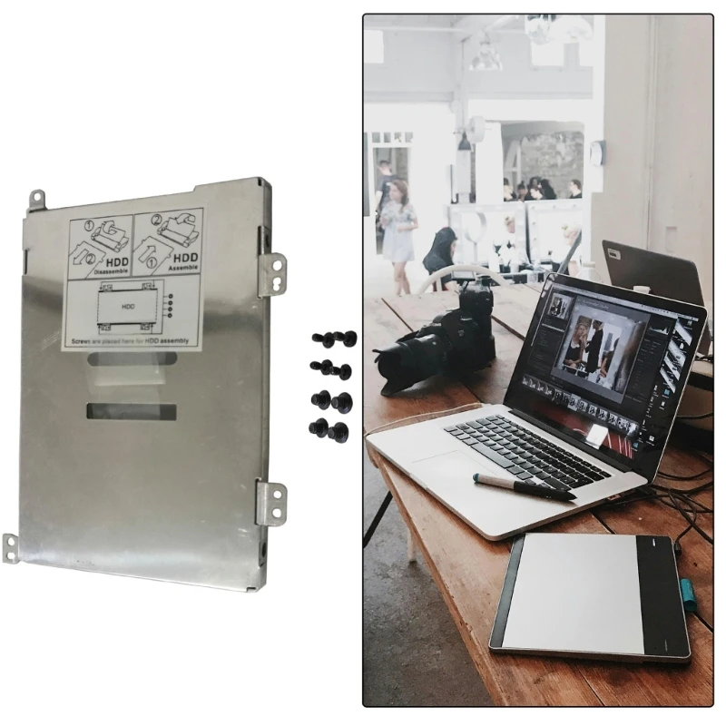 

Secondary HDD Bracket With Screws Set HDD Holder For BOOK 17 Laptop Storage Expansion