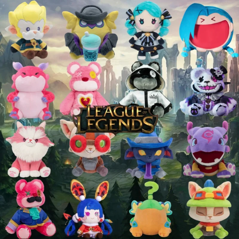 In Stock Original Geniune League Of Legends Gwen Tibbers Jinx  Towa Anime Figure WingmanPlush Action Plushine Collec toy Gifts