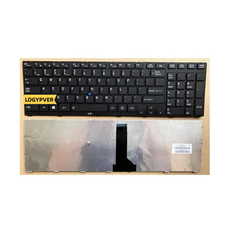 

US Jp UK Keyboard for Toshiba for Tecra R850 R950 R960 R751 R752 Replace Laptop Keyboard With Frame