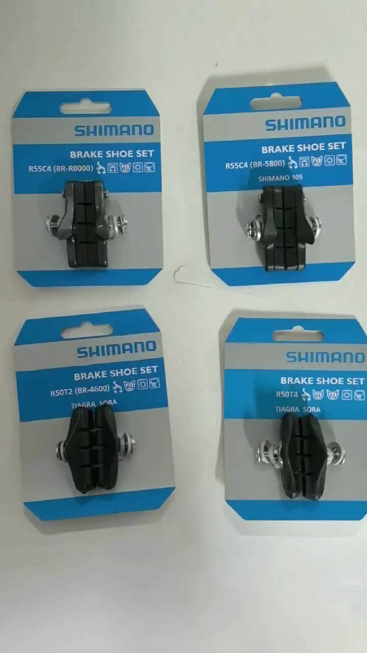 2 Paia Pastiglie Freno Shimano R55C4 – Per Cerchio Aluminium, Compatibili Ultegra 105 Tiagra Sora