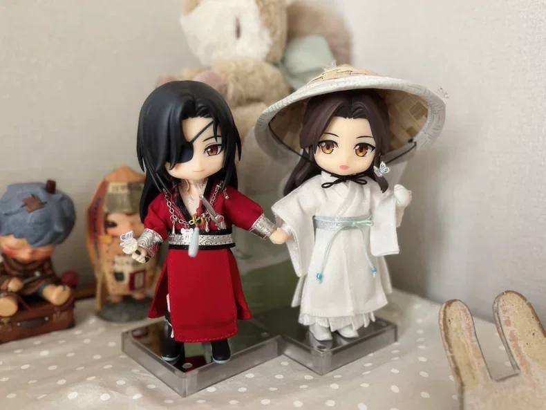 Dalam Stok Senyum Baik GSC Boneka Nendoroid Heaven Pakaian Berkat Resmi Set Xie Lian 14cm PVC Figur Anime Model Aksi Mainan