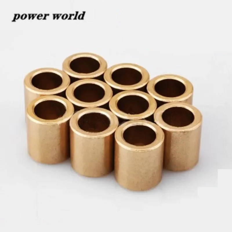 Copper Base Bearing Inner Diameter 18 20mm Powder Metallurgy Bearing Guide Bush Oil-lubricated Bushing