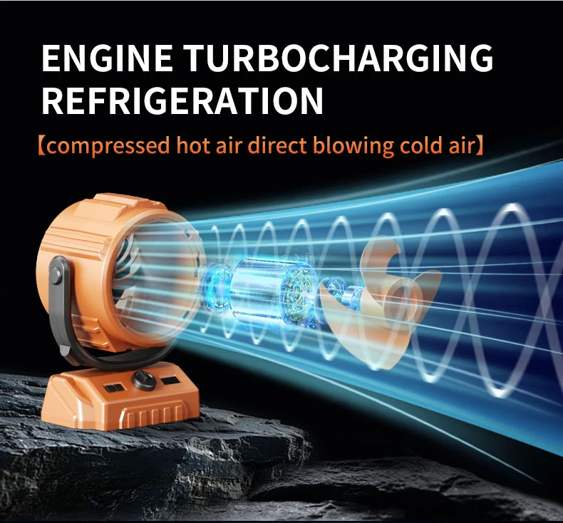 20000mAh 270° automatic shaking head Camping Fan Rechargeable Battery Portable with Hook and LED Light Wireless Tent Ceiling Fan