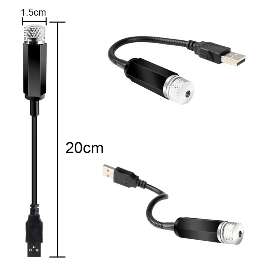 

1 шт. Романтический мини-ночник для автомобиля, лампа-проектор звездного неба, ночник-галактика для крыши автомобиля, для декора потолка комнаты, 5В