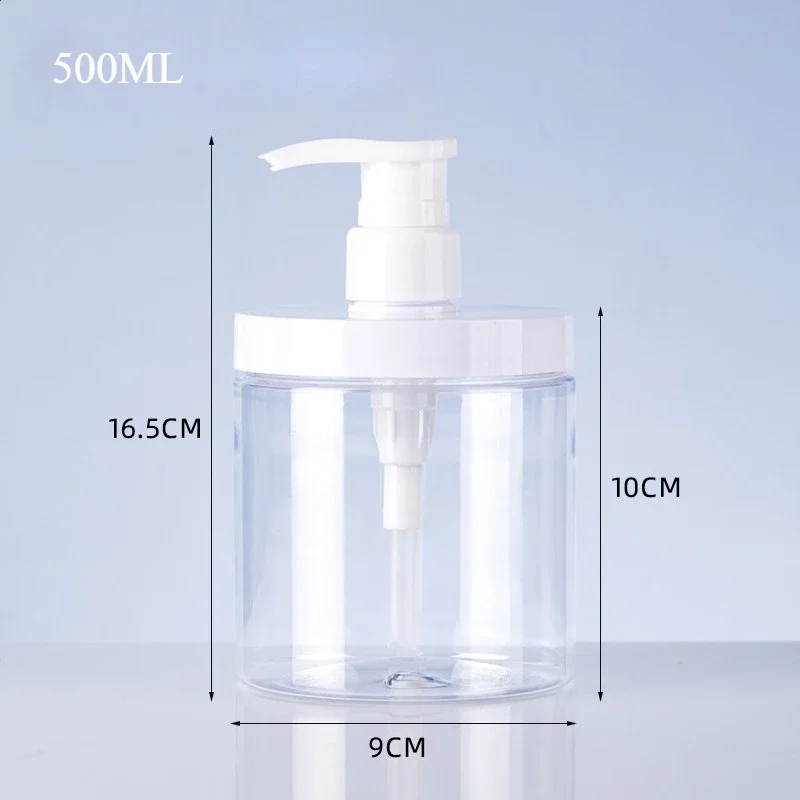 2/1 STÜCK Großkalibrige Waschmittelverpackungspressflasche 500/1000 ml Nachfüllbare quadratische Schaumpumpe Duschseifenflaschenbehälter