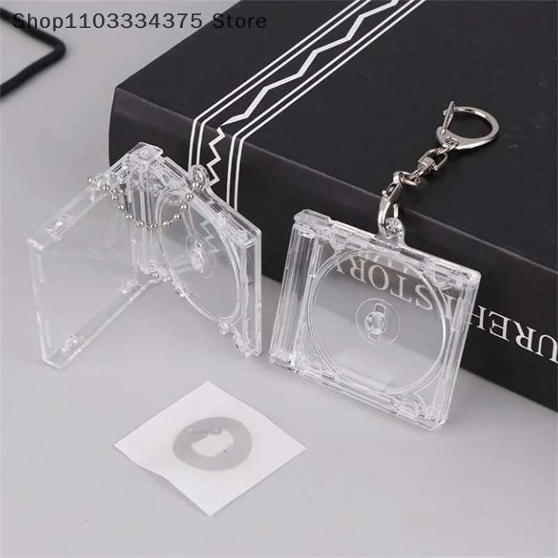 Mini llavero con estuche de disco de CD NFC, periférico funcional para álbum conmemorativo DIY y soporte colgante para mochila