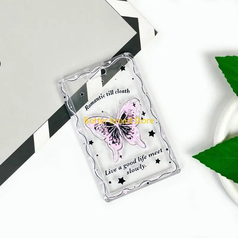 W89C Card Protective Cover with Sliding Closure for Protecting and Organizing Your Card Plastic Card Sleeve Clear Card Holder