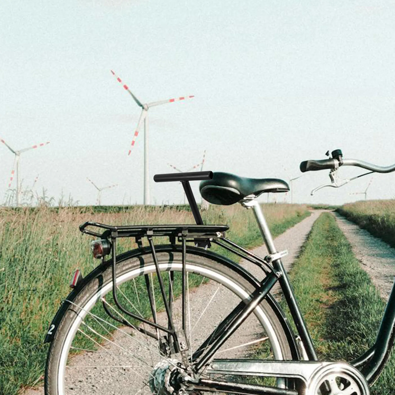 Kids Handlebar Seat Armrest Detachable Durable High Safety Mountain Folding Bike Compatible Easy Install Cycling Rear Seat