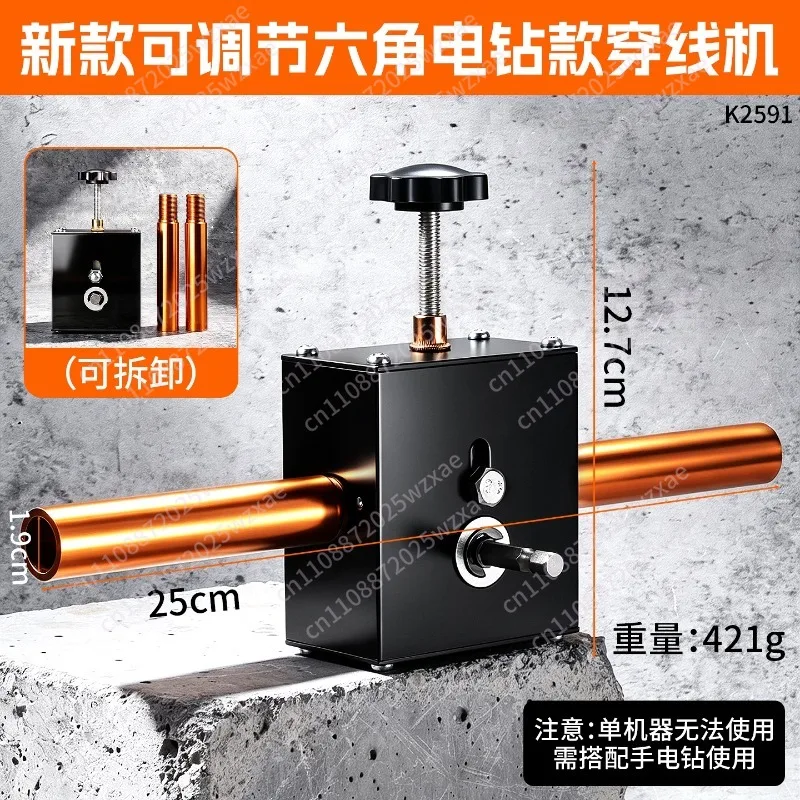 Fast semi-automatic threading machine, pipeline line threading artifact adjustable portable precision threading device